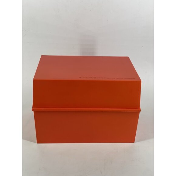 Betty Crocker Recipe Card Library Red/Orange Box 70's Vng Retro - Picture 1 of 16
